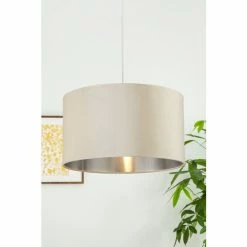 Searchlight Josie Cream Velvet Easy Fit Shade