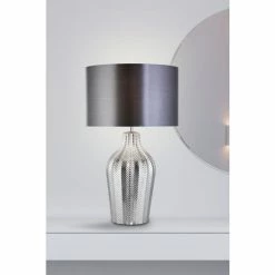 Searchlight Emory Chrome & Glass Table Lamp