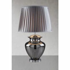 Searchlight Smoked Glass Aurora Urn Table Lamp