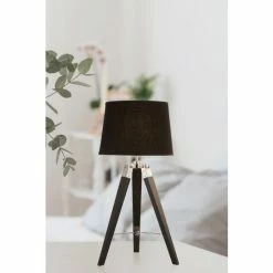 Searchlight Black/Silver Marquis Table Lamp