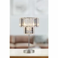 Searchlight Tara Chrome Table Lamp