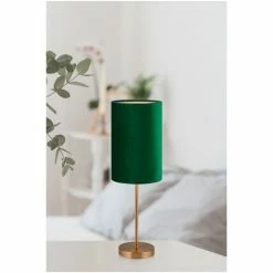 Searchlight Deep Green Lola Velvet & Dark Gold Table Lamp -Searchlight Shop unnamed file 1174