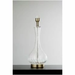 Searchlight Chrome Ripple Antique Brass And Texture Glass Base -Searchlight Shop unnamed file 1187