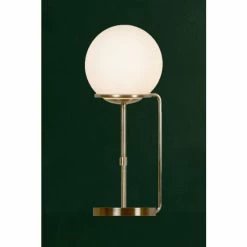 Searchlight Antique Brass Sphere Table Lamp