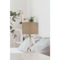 Searchlight White/Grey Marquis Table Lamp