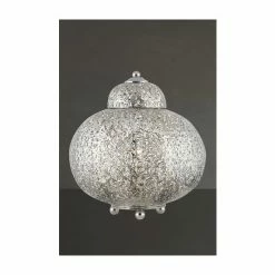 Searchlight Shiny Nickel Fretwork Table Lamp -Searchlight Shop unnamed file 1244