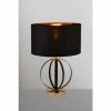 Searchlight Black/Gold Tesa Table Lamp