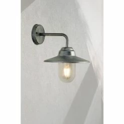 Searchlight Silver Max Fisherman Outdoor Wall Light