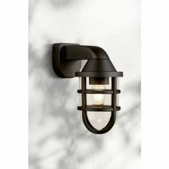 Searchlight Black Evermore Outdoor Wall Light