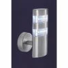 Searchlight Silver Horgen LED Outdoor Wall Light