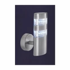 Searchlight Silver Horgen LED Outdoor Wall Light -Searchlight Shop unnamed file 1352