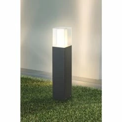 Searchlight Dark Grey Warren Outdoor Wall Post