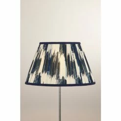 Searchlight Navy Blue Lana Printed Shade