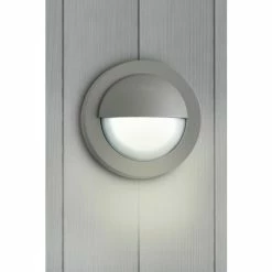Searchlight Light Grey Worthington LED Flush Outdoor Light