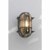 Searchlight Silver Oz Oval Silver Outdoor Wall Light
