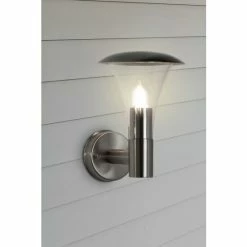 Searchlight Stainless Steel Greenville Outdoor Wall Light