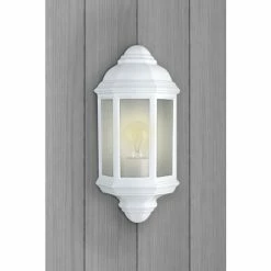 Searchlight White Urbana Flush Outdoor Light