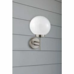 Searchlight Stainless Steel Elena Outdoor Wall Light