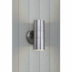 Searchlight Stainless Steel Akron LED Outdoor Wall Light