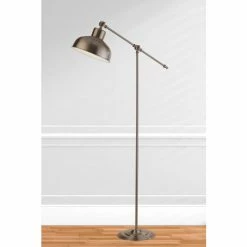 Searchlight Silver Lady Satin Floor Lamp