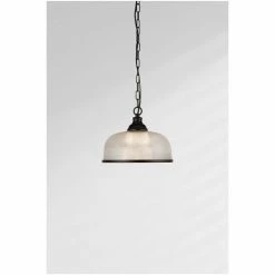 Searchlight Black Highclere 1 Light Black And Glass Ceiling Light 4 Searchlight Black Highclere 1 Light Black And Glass Ceiling Light -Searchlight Shop unnamed file 146