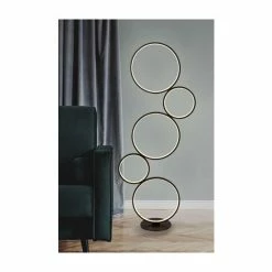 Searchlight Matt Black Ugo 5 Light LED Ring Floor Light -Searchlight Shop unnamed file 1466