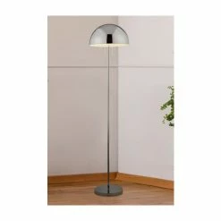 Searchlight White/Chrome Rennie Floor Lamp -Searchlight Shop unnamed file 1499