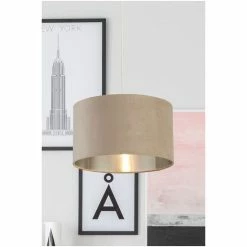 Searchlight Josie Taupe Velvet Easy Fit Shade -Searchlight Shop unnamed file 150