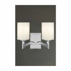 Searchlight Chrome Gina 2 Light Wall Bracket With White Glass Shades 4 Searchlight Chrome Gina 2 Light Wall Bracket With White Glass Shades -Searchlight Shop unnamed file 1597