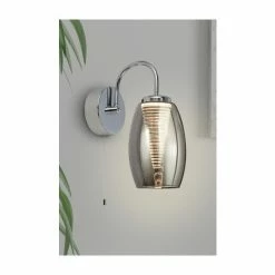 Searchlight Giana Chrome & Smoked Glass Wall Light -Searchlight Shop unnamed file 1607