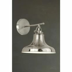 Searchlight Satin Silver Helix Industrial Wall Light