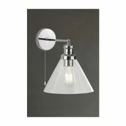 Searchlight Chrome Entwine Wall Light With Clear Glass Shade -Searchlight Shop unnamed file 1650