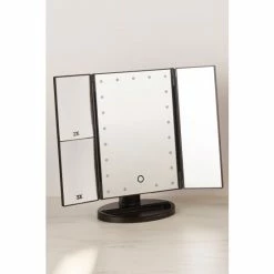 Searchlight Black Queen TriFold Mirror