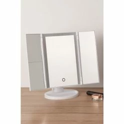 Searchlight White Queen TriFold Mirror