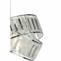 Searchlight Chrome & Clear Hannah 2 Band Acrylic Easy Fit Shade 4 Searchlight Chrome & Clear Hannah 2 Band Acrylic Easy Fit Shade -Searchlight Shop unnamed file 179