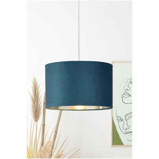 unnamed-file-24.jpg Searchlight Josie Teal Blue Velvet Easy Fit Shade -Searchlight Shop unnamed file 24