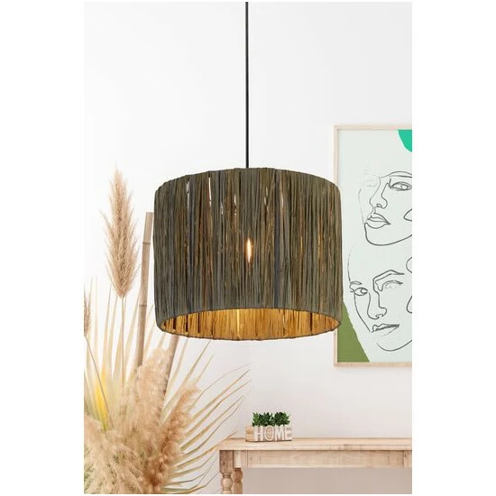 unnamed-file-272.jpg Searchlight Dark Grey Willow Raffia Lamp Shade -Searchlight Shop unnamed file 272