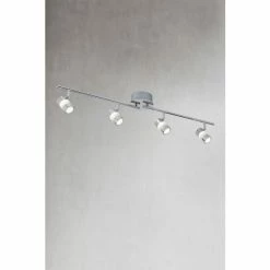 Searchlight Chrome Wharf LED 4 Light Bar Spotlight