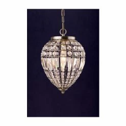 Searchlight Brass Comet Antique Brass & Clear Glass Ceiling Pendant -Searchlight Shop unnamed file 294