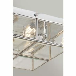 Searchlight Chrome/Glass Maddox 2 Light Flush Box Ceiling Light 4 Searchlight Chrome/Glass Maddox 2 Light Flush Box Ceiling Light -Searchlight Shop unnamed file 300