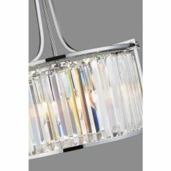 Searchlight Chrome Mystic 5 Light Drum Pendant 4 Searchlight Chrome Mystic 5 Light Drum Pendant -Searchlight Shop unnamed file 313