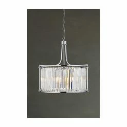 Searchlight Chrome Mystic 5 Light Drum Pendant 5 Searchlight Chrome Mystic 5 Light Drum Pendant -Searchlight Shop unnamed file 314