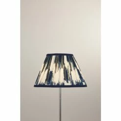 Searchlight Navy Blue Lana Printed Shade