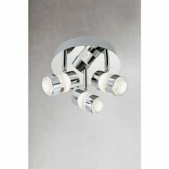 Searchlight Chrome Bubbles Flush Ceiling Light