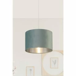 Searchlight Josie Sage Green Velvet Easy Fit Shade