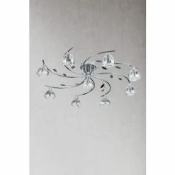 Searchlight Chrome Paradise 9 Light Semi Flush Ceiling Light -Searchlight Shop unnamed file 410