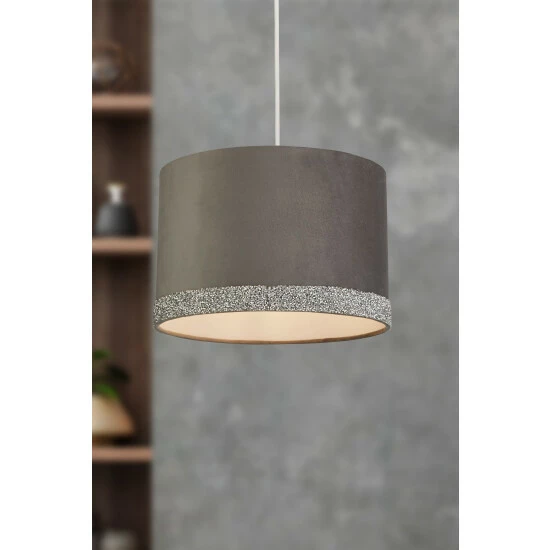unnamed-file-420.jpg Searchlight Grey Ayisha Velvet & Glitter Band Shade -Searchlight Shop unnamed file 420