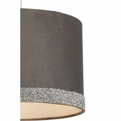 Searchlight Grey Ayisha Velvet & Glitter Band Shade 4 Searchlight Grey Ayisha Velvet & Glitter Band Shade -Searchlight Shop unnamed file 422