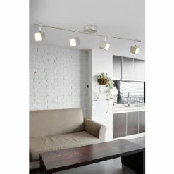 Searchlight Silver Modo 4 Light Bar Spotlight