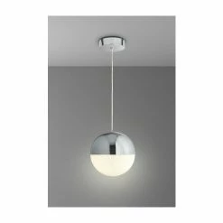 Searchlight Lexi Chrome & Crushed Ice Effect Globe Ceiling Pendant -Searchlight Shop unnamed file 440